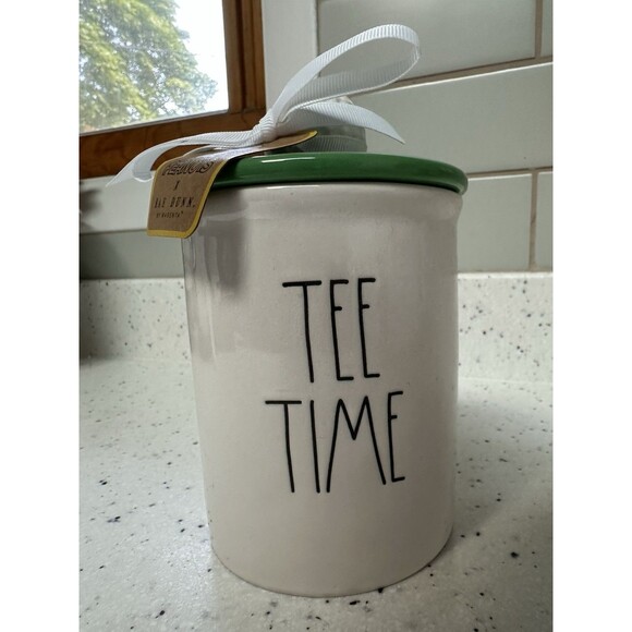 Peanuts x Rae Dunn Snoopy TEE TIME Golf Container Jar NEW WITH TAG 5.5 Inches - Picture 3 of 4